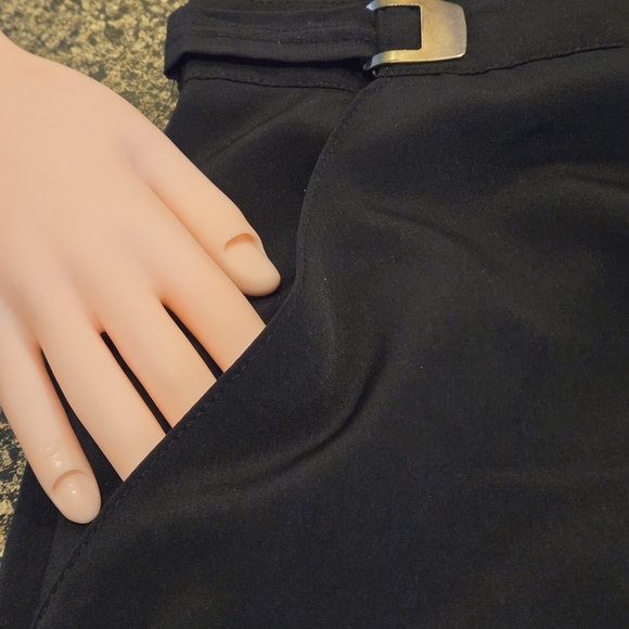 Bedford Fair Lifestyles Vintage 80s 90s Women's 22 Solid Black Maxi Skirt - Picture 12 of 14